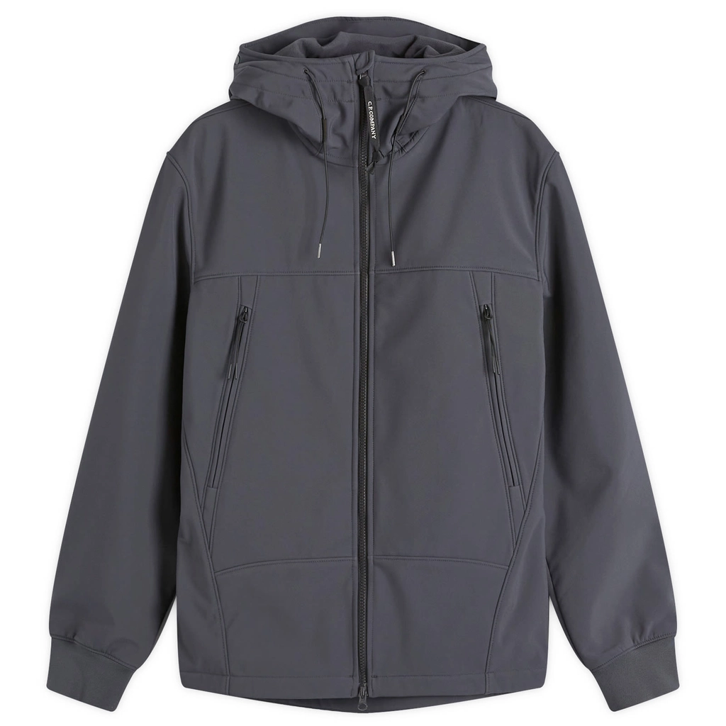 CP Company Men's C.P. Shell-R Goggle Jacket Black Sand